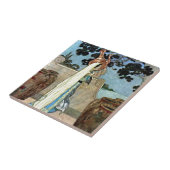 Arabische Nächte Frauen in der Brunnenprinzessin Fliese (Seite)