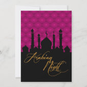 Arabische Nächte, Fuchsien und Schwarze Einladung (Rückseite)