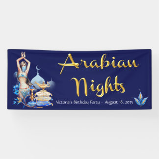 Arabische Nächte Geburtstagsparty-Banner Banner