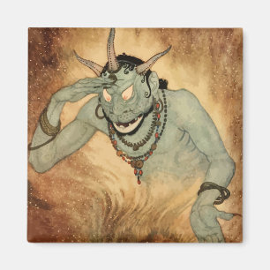 Arabische Nächte Genie von Edmund Dulac Magnet