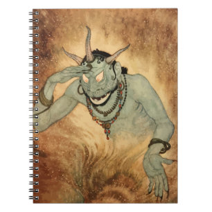 Arabische Nächte Genie von Edmund Dulac Notizblock