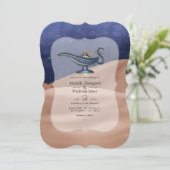 Arabische Nächte Hochzeit Einladung (Stehend Vorderseite)