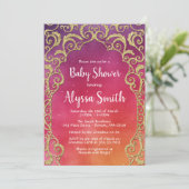 Arabische Nächte Kinderdusche Einladung (Stehend Vorderseite)