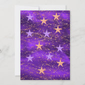 Arabische Nächte Lila & Gold Virtual Wedding Einladung (Rückseite)