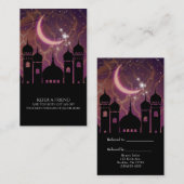 Arabische Nächte Marokkanischer Ost Refer ein Freu Empfehlungskarte (Vorne/Hinten)