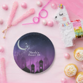 Arabische Nächte Marokkanisches Lila Mondlicht Pappteller (Party)