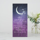 Arabische Nächte marokkanisches Lila Mondlichtmenü Menükarte (Stehend Vorderseite)