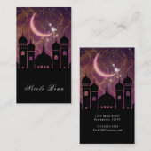 Arabische Nächte Marokkanisches Lila Rosa im Nahen Visitenkarte (Vorne/Hinten)