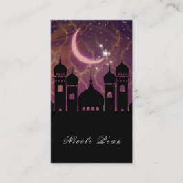 Arabische Nächte Marokkanisches Lila Rosa im Nahen Visitenkarte