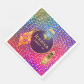 Arabische Nächte Party Magische Lanterns Personali Serviette (Ecke)