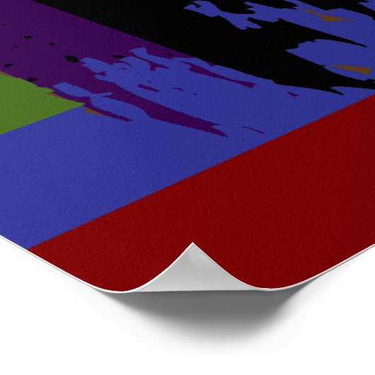 Arabische Nächte - Tanzbäume Poster (Ecke)