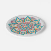 Arabische Nächte Thema marokkanisches Party Pappteller (Schrägansicht)