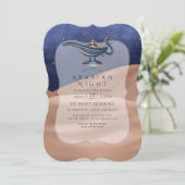 Arabische Nächte Themenabend Party Einladung (Stehend Vorderseite)