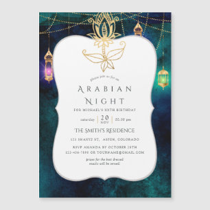 Arabische Nächte Themenabend Party Magneteinladung