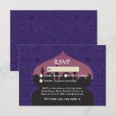 Arabische Nächte UAWG Wedding Respektkarten RSVP Karte (Vorne/Hinten)
