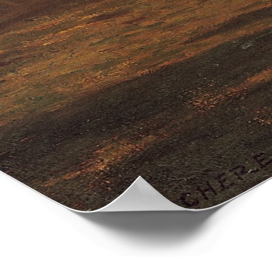 Arabische Oase, 1853 Poster (Ecke)