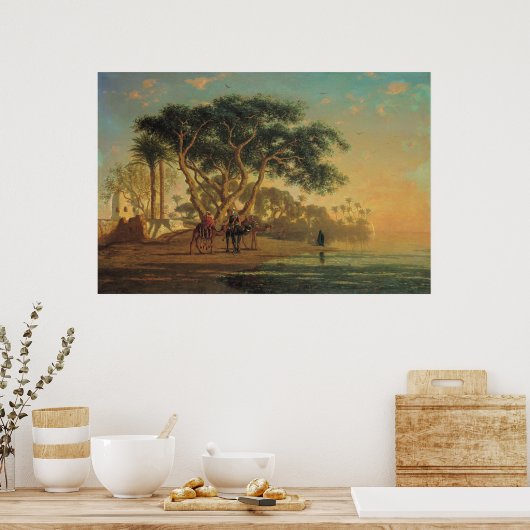 Arabische Oase, 1853 Poster (Küche)