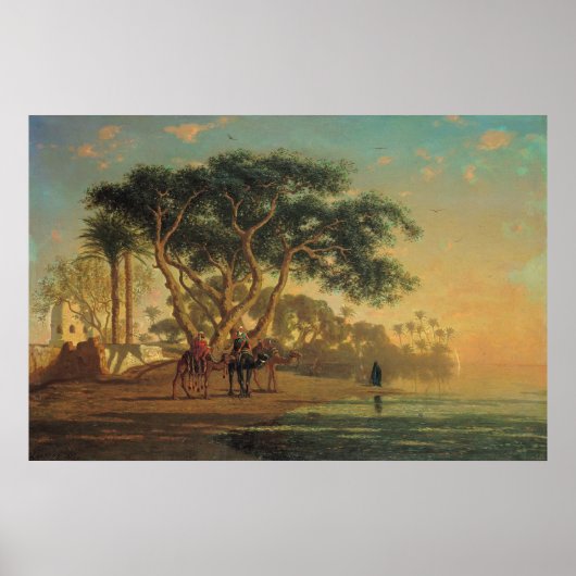 Arabische Oase, 1853 Poster (Vorne)