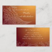 Arabische orientalische visitenkarte (Vorne/Hinten)