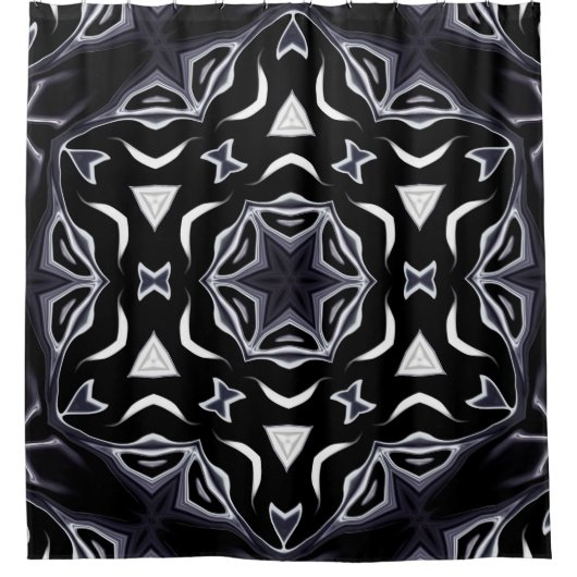 Arabische Ornamente, asiatisch Duschvorhang (Vorderseite)
