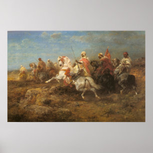 Arabische Patrouille Adolf Schreyer Poster