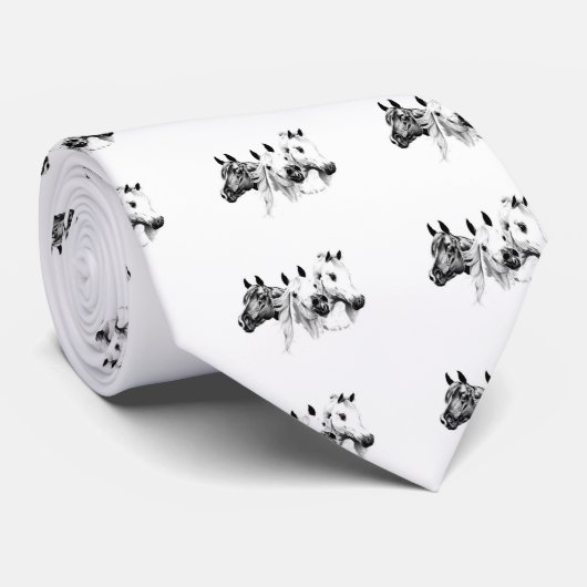 Arabische Pferde Krawatte (Gerollt)