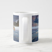 Arabische Pferde "Pferde von Stellar Island" Jumbo-Tasse (Rückseite)