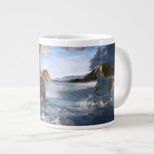 Arabische Pferde "Pferde von Stellar Island" Jumbo-Tasse