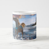 Arabische Pferde "Pferde von Stellar Island" Jumbo-Tasse (Vorderseite)