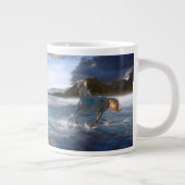Arabische Pferde "Pferde von Stellar Island" Jumbo-Tasse (Rechts)