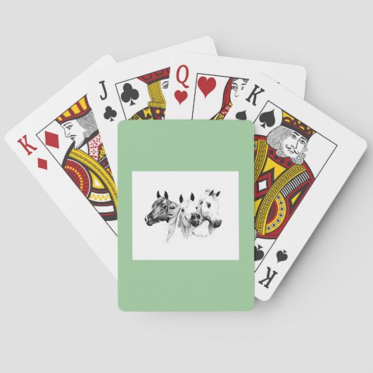 Arabische Pferde Spielkarten (Rückseite)