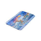 Arabische Pferde von STELLAR ISLAND Badematte (Schrägansicht)