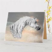 Arabische Pferdekarte Karte (Gelbe Blume)