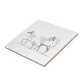 Arabische PferdeKeramik-Fliese - arabische Pferde Fliese (Seite)