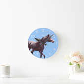 Arabische Pferdeklemme Runde Wanduhr (Zuhause)