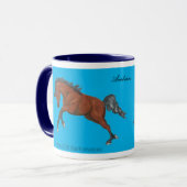 Arabische Pferdekunst-Tasse Tasse (Vorderseite Links)