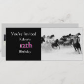 Arabische PferdeParty Einladung (Vorne/Hinten)