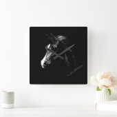 Arabische Pferdeuhr Quadratische Wanduhr (Zuhause)