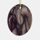 Arabische Pferdeverzierung Keramikornament (Rechts)