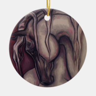 Arabische Pferdeverzierung Keramikornament