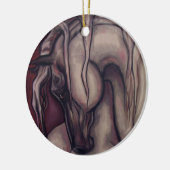 Arabische Pferdeverzierung Keramikornament (Links)