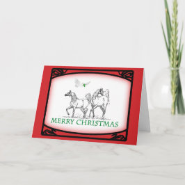 Arabische Pferdeweihnachtskarte Feiertagskarte