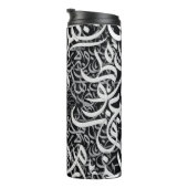 arabische Schriftzüge schwarz-weiß Thermosbecher (Nach rechts gedreht)