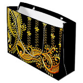 Arabische Stickerei Große Geschenktüte (Rückseite Schrägansicht)