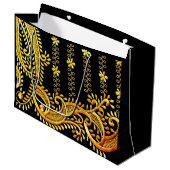 Arabische Stickerei Große Geschenktüte (Vorderseite Schrägansicht)