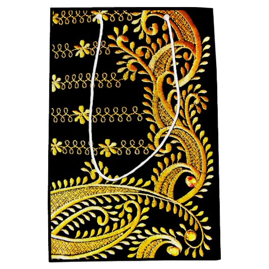 Arabische Stickerei Mittlere Geschenktüte (Vorderseite)