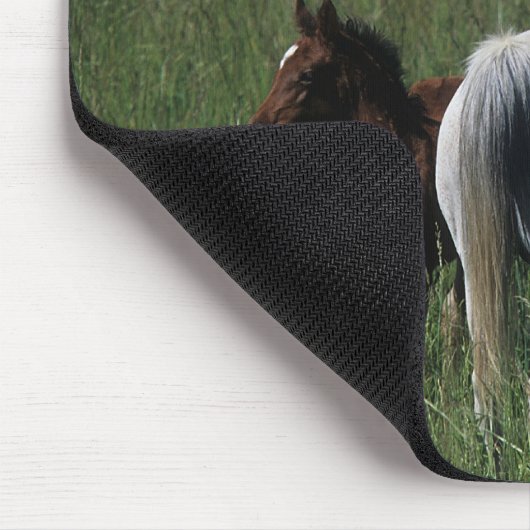 Arabische Stute u. Fohlen Mousepad (Ecke)