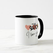 Arabische Tasse "Khalto I Liebe you" (VorderseiteRechts)