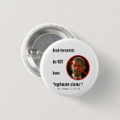 Arabische Terroristen haben NICHT legitime Button (Vorne & Hinten)