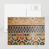 arabische Texturfliesen Postkarte (Vorne/Hinten)